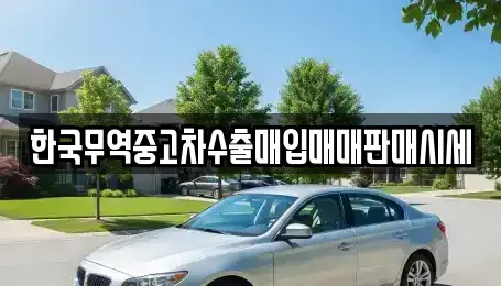 대구 중구 사일동 중고차 전문 한국무역중고차수출매입매매판매시세