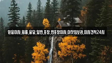 믿음이사,원룸,용달,일반,포장,반포장이사,이삿짐보관,이사견적24시