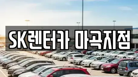 서울 강서구 방화동 장기렌트카 전문 SK렌터카 마곡지점