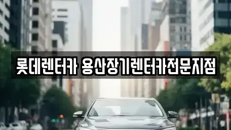 서울특별시 마포구 공덕동 장기렌트카 전문 롯데렌터카 용산장기렌터카전문지점