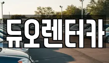 서울특별시 종로구 운니동 렌트카 전문 듀오렌터카