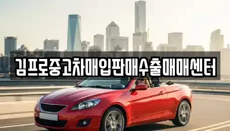 인천 중구 선화동 중고차매입 전문 김프로중고차매입판매수출매매센터