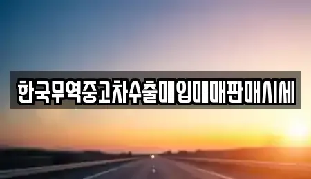 인천광역시 동구 송림동 중고차매입 전문 한국무역중고차수출매입매매판매시세