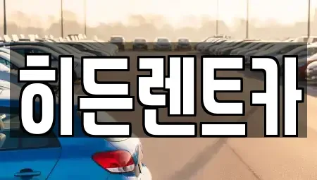 전남 나주시 장기렌트카 전문 히든렌트카
