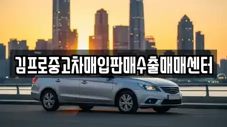 전남 나주시 중고차매입 전문 김프로중고차매입판매수출매매센터