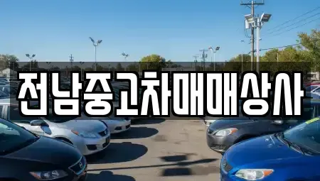 전남 목포시 유동 중고차 전문 전남중고차매매상사