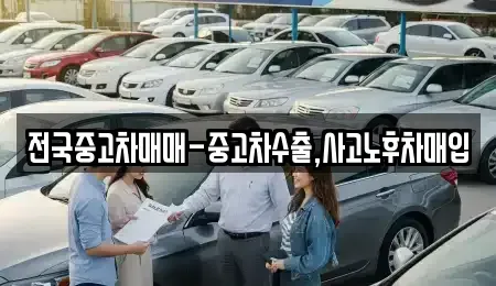 전남 목포시 죽동 중고차매입 전문 전국중고차매매-중고차수출,사고노후차매입