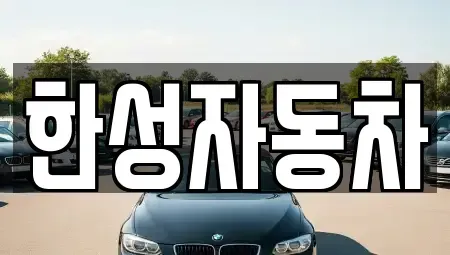 전라남도 무안군 몽탄면 중고차 전문 한성자동차