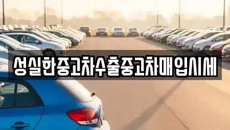 전북 군산시 신영동 중고차 전문 성실한중고차수출중고차매입시세
