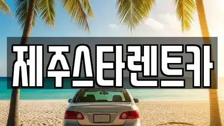 제주 제주시 용담이동 렌트카 전문 제주스타렌트카
