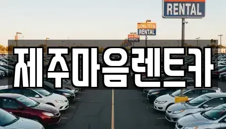 제주 제주시 용담이동 장기렌트카 전문 제주마음렌트카