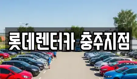 충북 충주시 살미면 렌트카 전문 롯데렌터카 충주지점