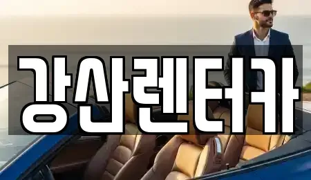 충청남도 천안시 단기렌트카 전문 강산렌터카